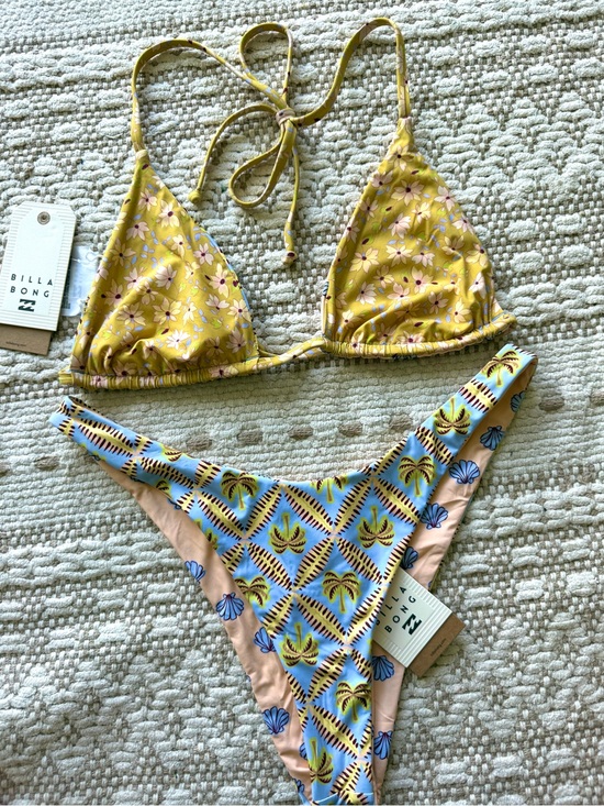 Billabong Other - 🔥🔥BILLABONG - REVERSIBLE SOUL STOKE MULTI SLIDE TRIANGLE DIPPI BIKINI SET🔥🔥